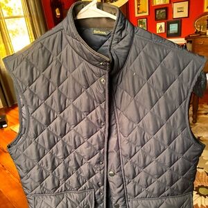 A Black Barbour Vest Gilet